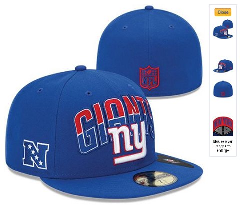 2013 New York Giants NFL Draft 59FIFTY Fitted Hat 60D04